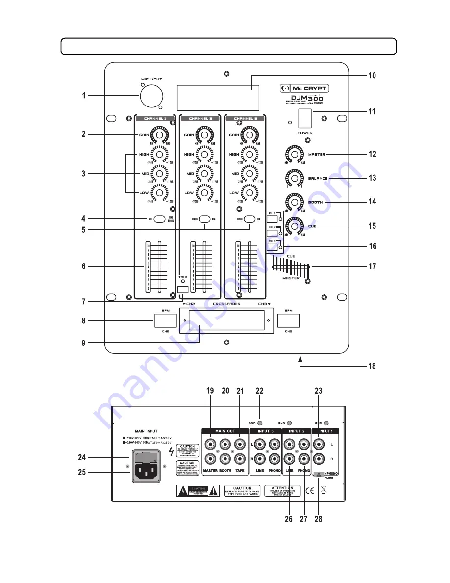 MC Crypt DJM-300 Скачать руководство пользователя страница 6