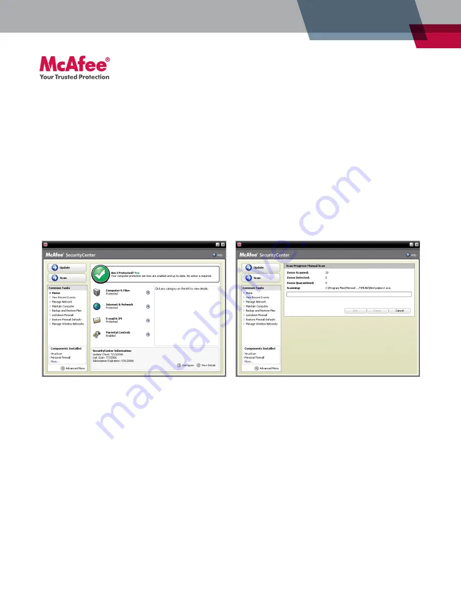 McAfee MTP08EMB3RUA - Total Protection - PC Quick Start Manual Download Page 6