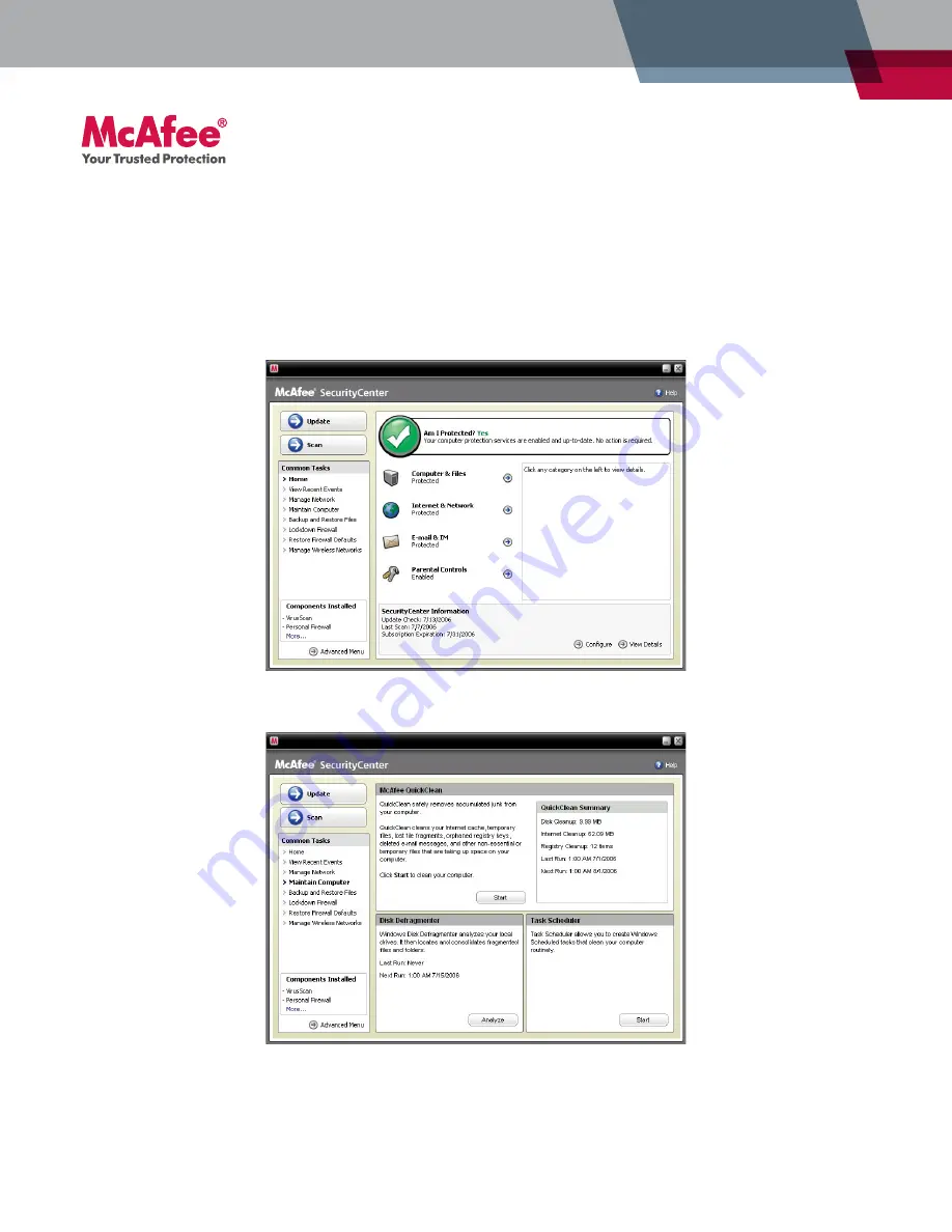 McAfee MTP08EMB3RUA - Total Protection - PC Quick Start Manual Download Page 8