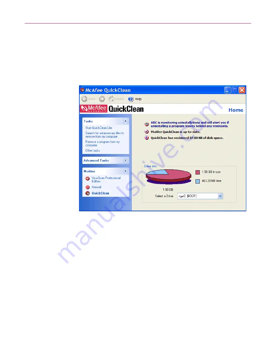 McAfee QUICKCLEAN 3.0 Manual Download Page 24