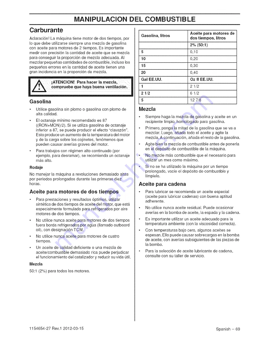 McCulloch CS 380 Operator'S Manual Download Page 69