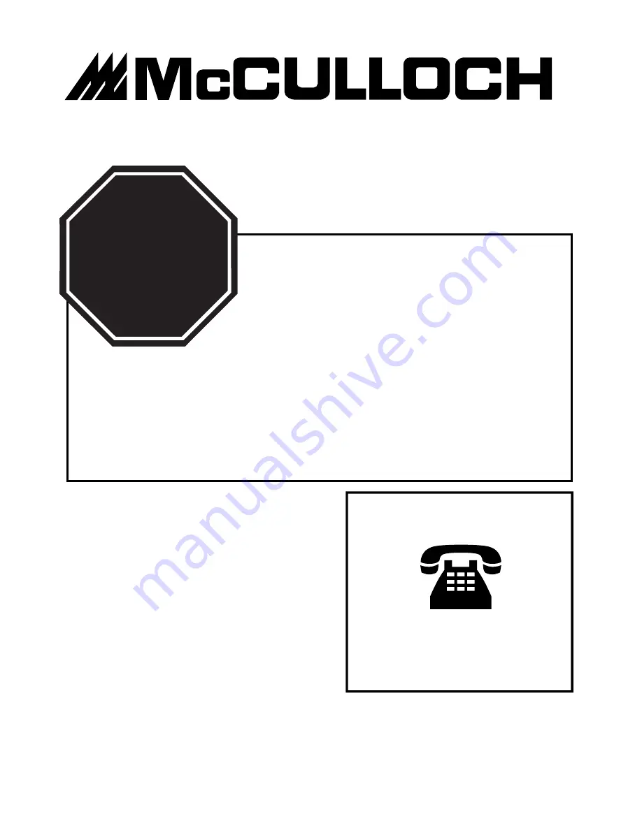 McCulloch MacCat Super 16 AV User Manual Download Page 44