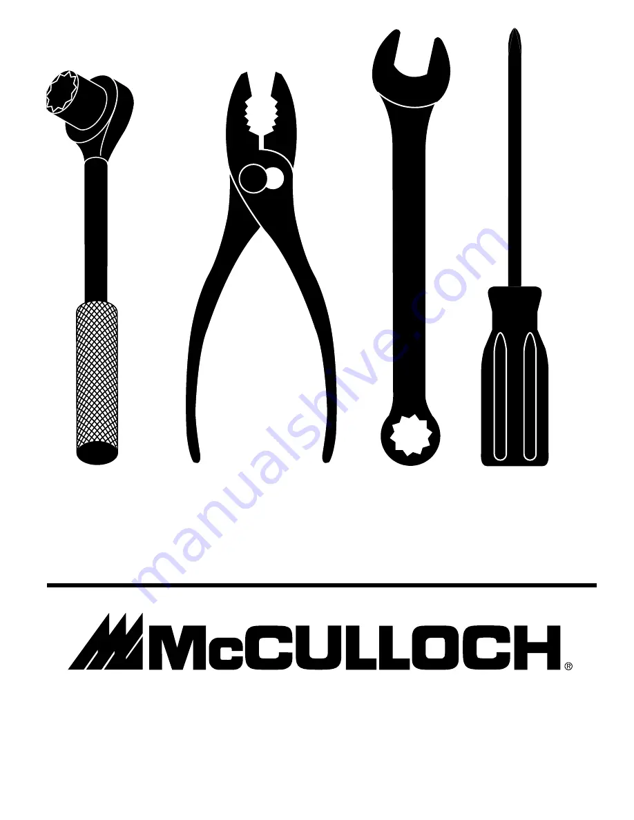 McCulloch MC11T92RB Repair Parts Manual Download Page 1