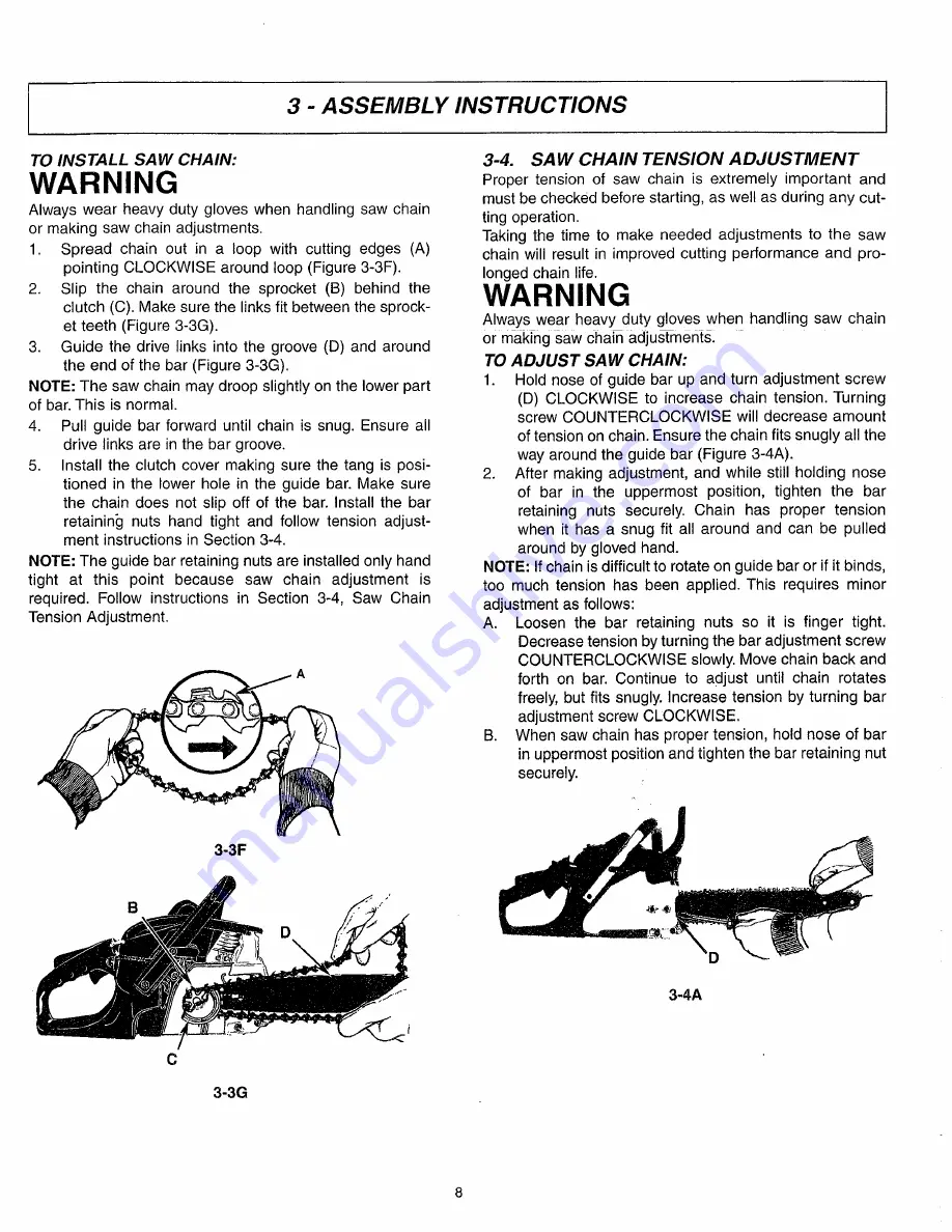 McCulloch MCC1435A User Manual Download Page 8