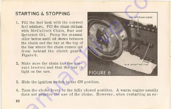 McCulloch Mini-Mac 6 Owner'S Manual Download Page 10