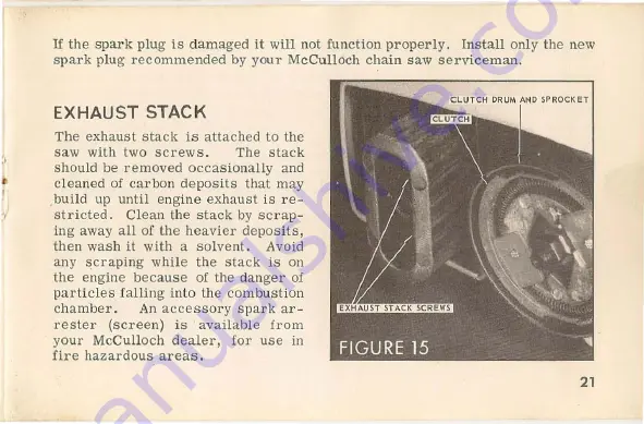 McCulloch Mini-Mac 6 Owner'S Manual Download Page 21