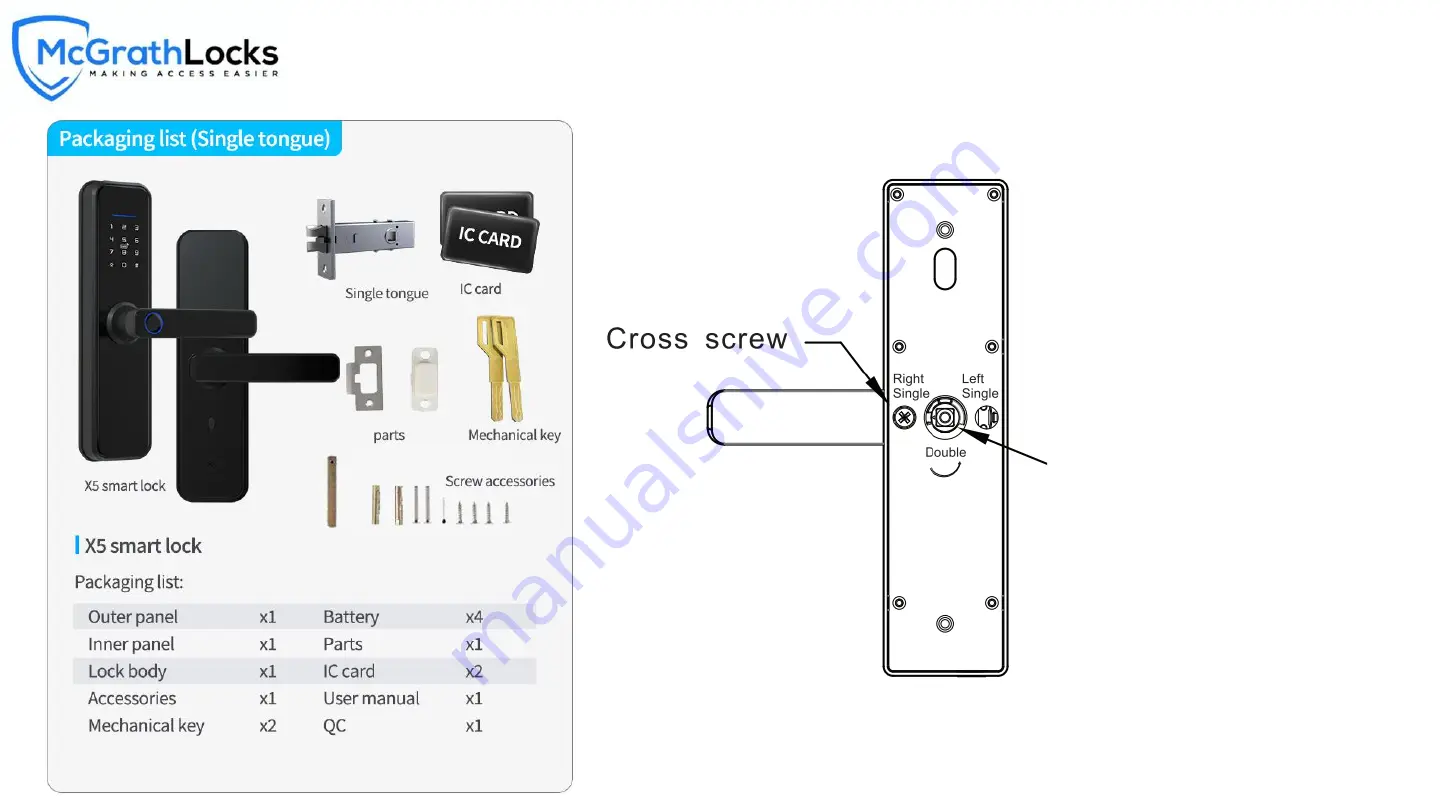 McGrath Locks MLNX5 Скачать руководство пользователя страница 9