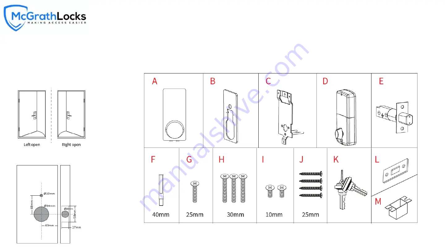 McGrath Locks MLX2 Installation Manual Download Page 5