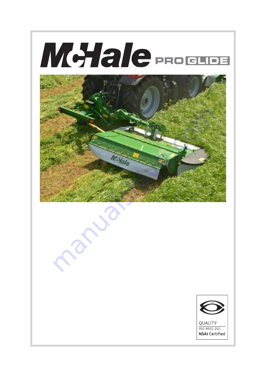 McHale Pro Glide R3100 Operator'S Instruction Manual Download Page 1