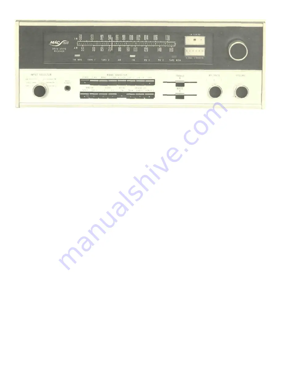 McIntosh MAC 1900 Owner'S Manual Download Page 10