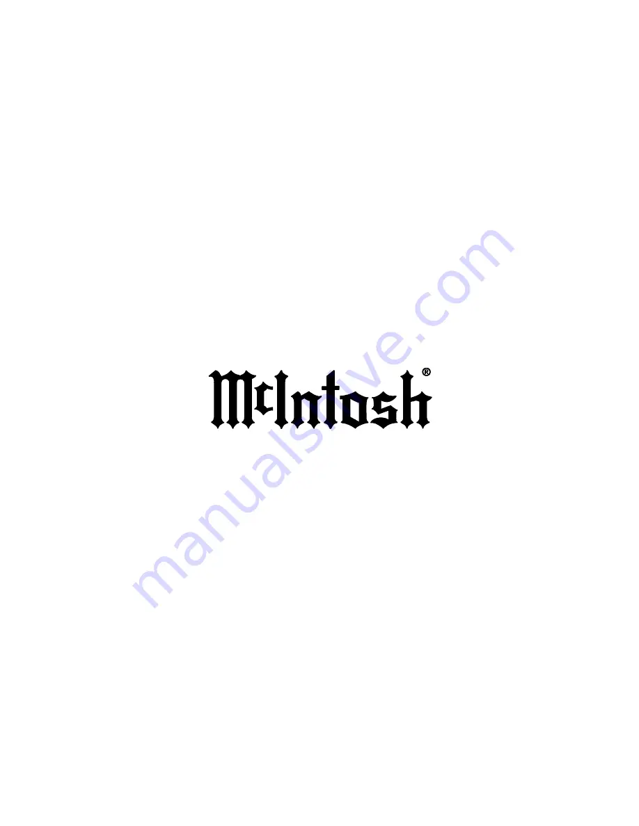 McIntosh MDA700 Owner'S Manual Download Page 12