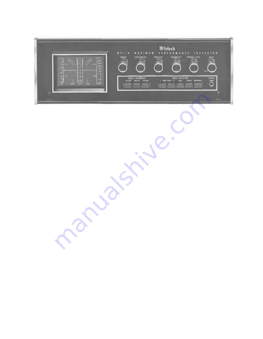 McIntosh MPI 4 Owner'S Manual Download Page 8