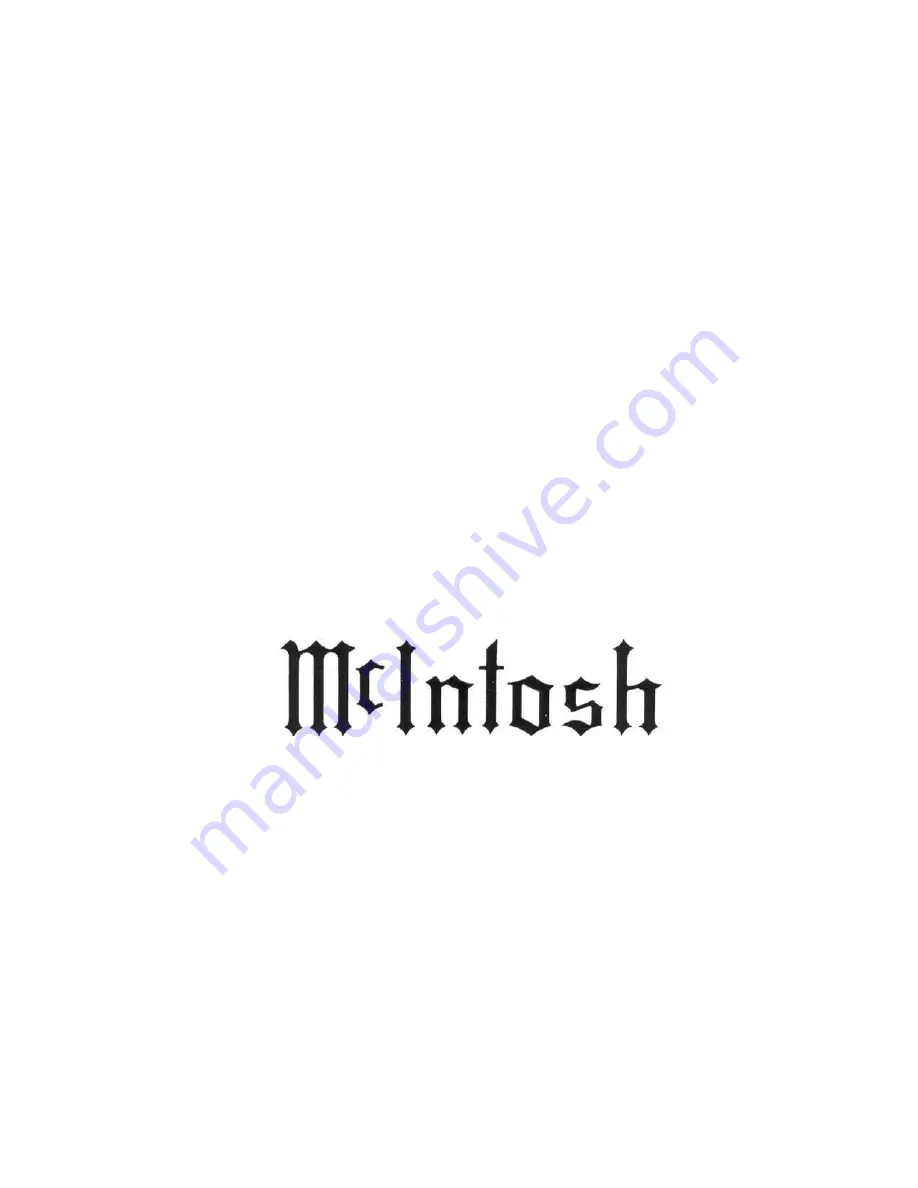 McIntosh MR 74 Owner'S Manual Download Page 20