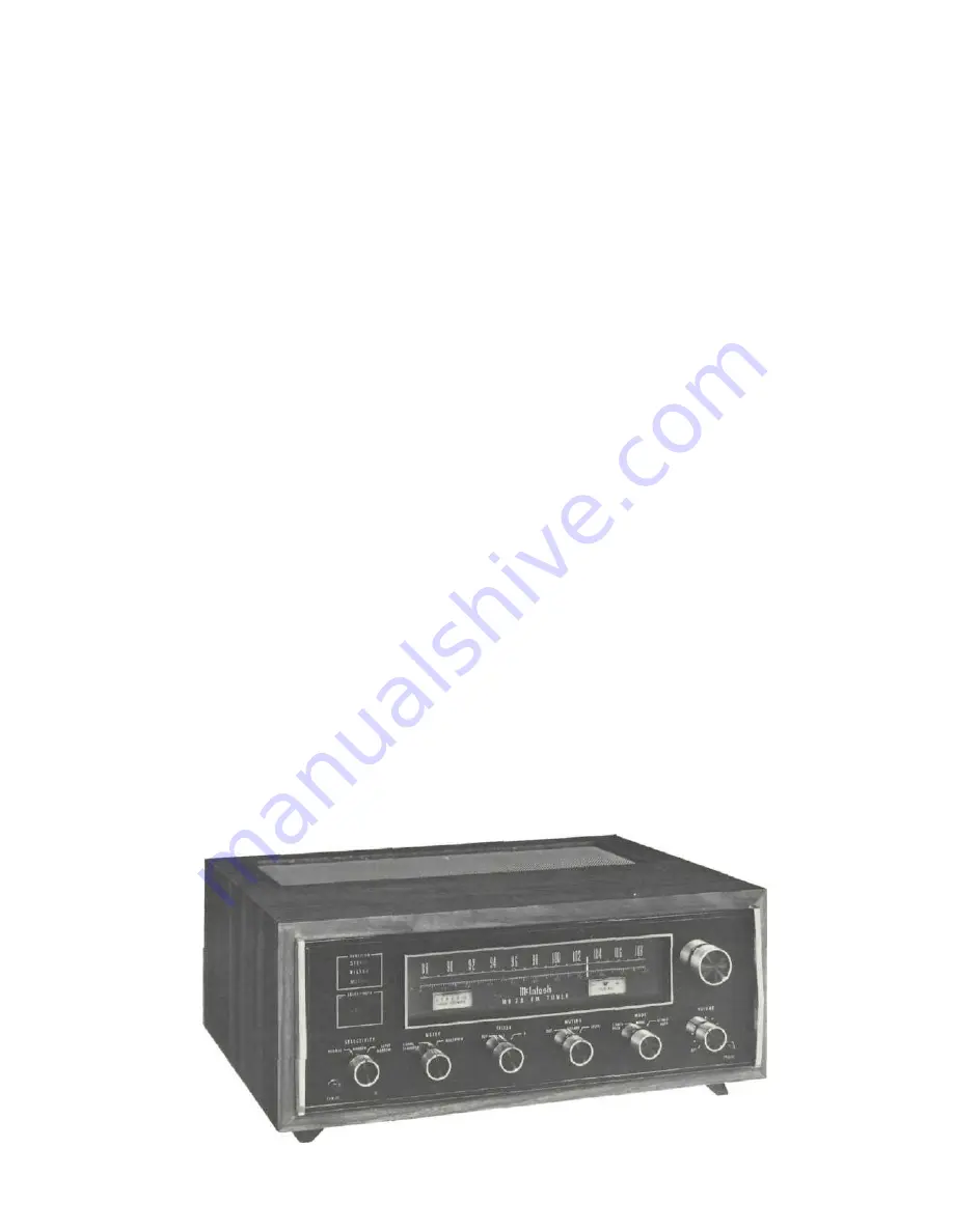 McIntosh MR 78 Owner'S Manual Download Page 10