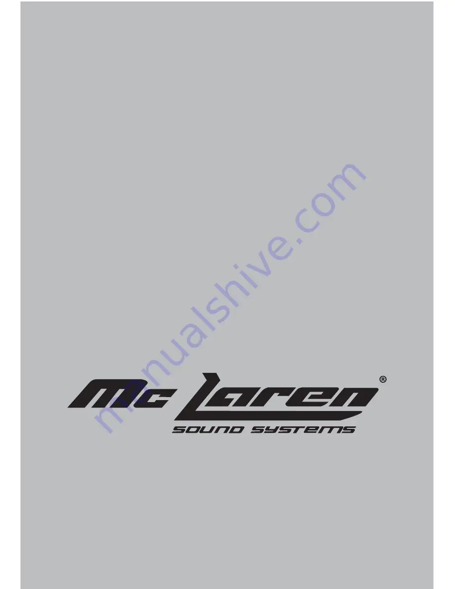 MCLaren Sound Systems MLQ-750 Owner'S Manual And Installation Manual Download Page 2