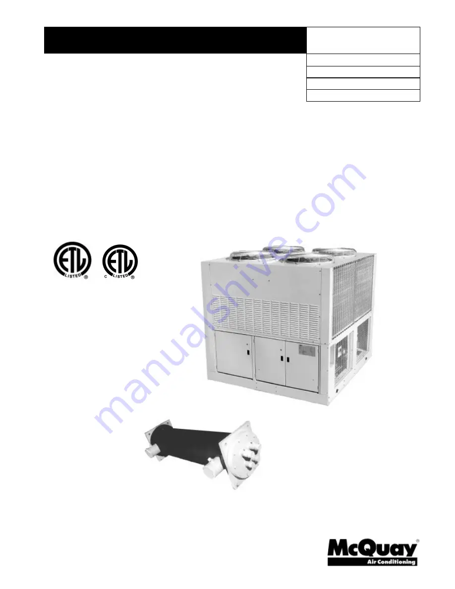 McQuay ACZ 045A Скачать руководство пользователя страница 1