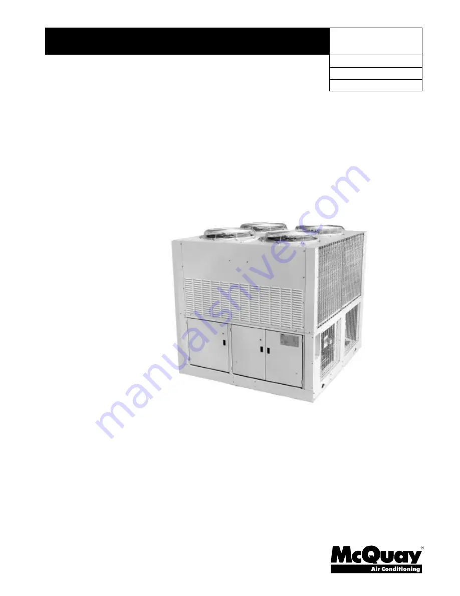 McQuay AGZ 030AM Product Manual Download Page 1