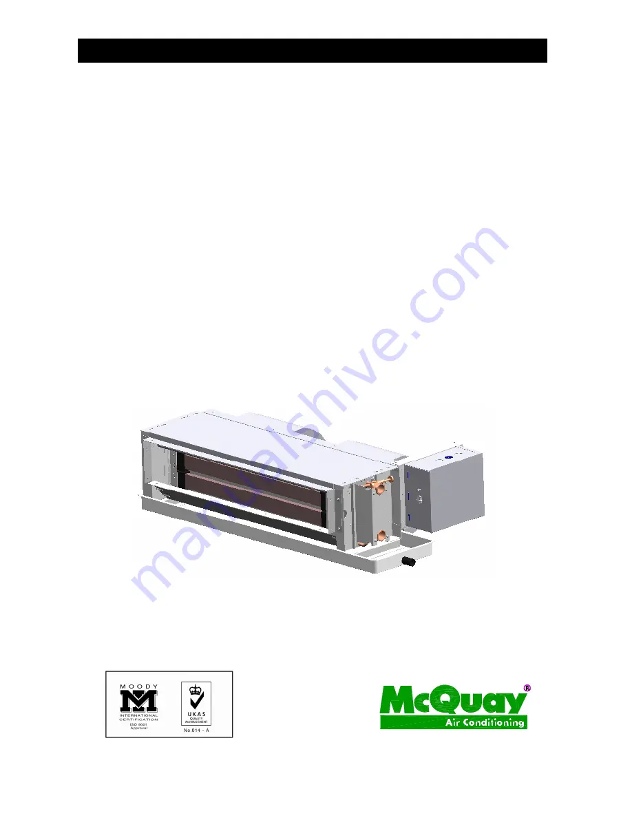 McQuay MCW1200CD Installation And Operating Manual Download Page 1