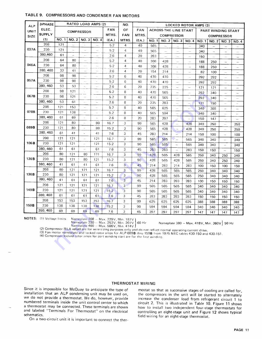 McQuay SEASONCON ALP-037A Manual Download Page 11