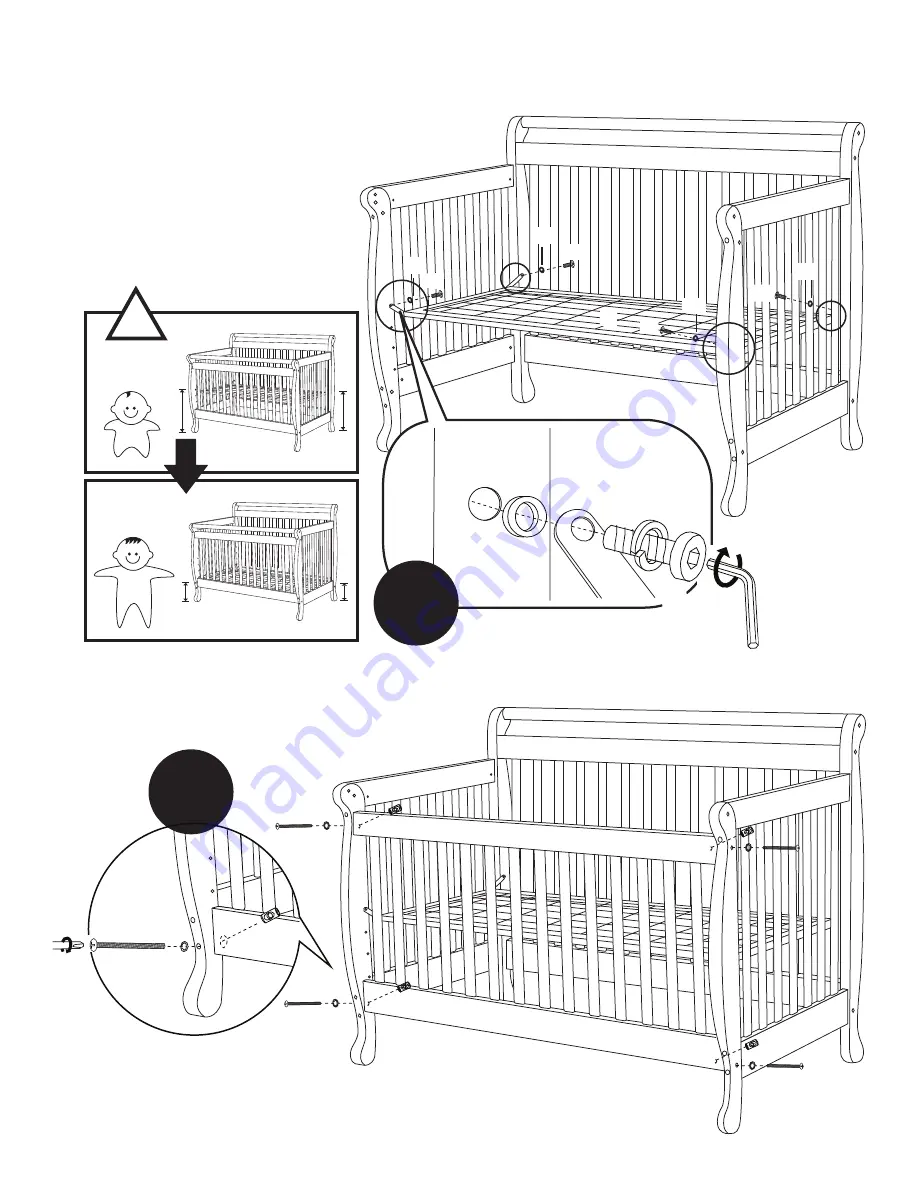 MDB Family Crib 4791 Скачать руководство пользователя страница 5