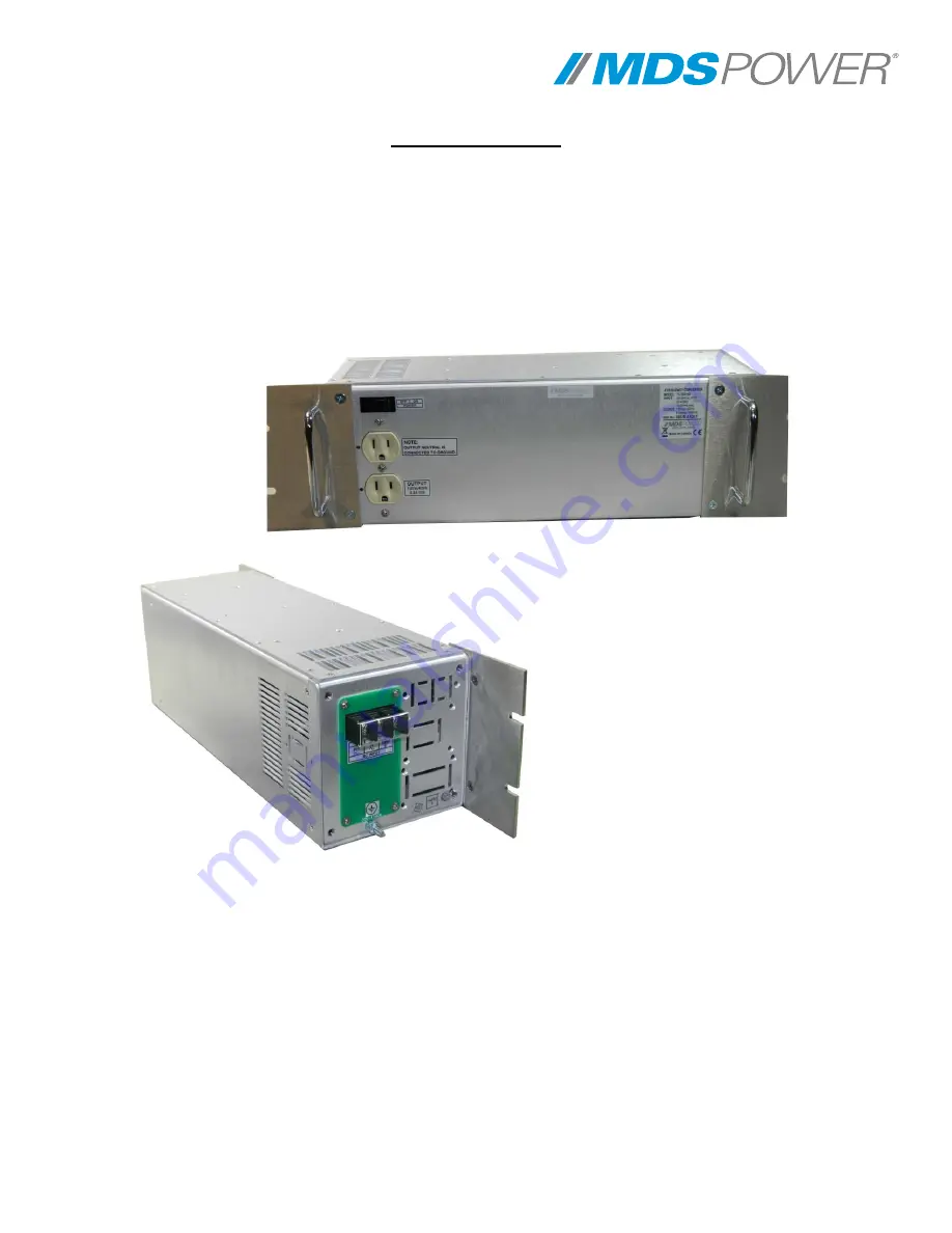 MDS Power FC1000-400 Operating Manual Download Page 7