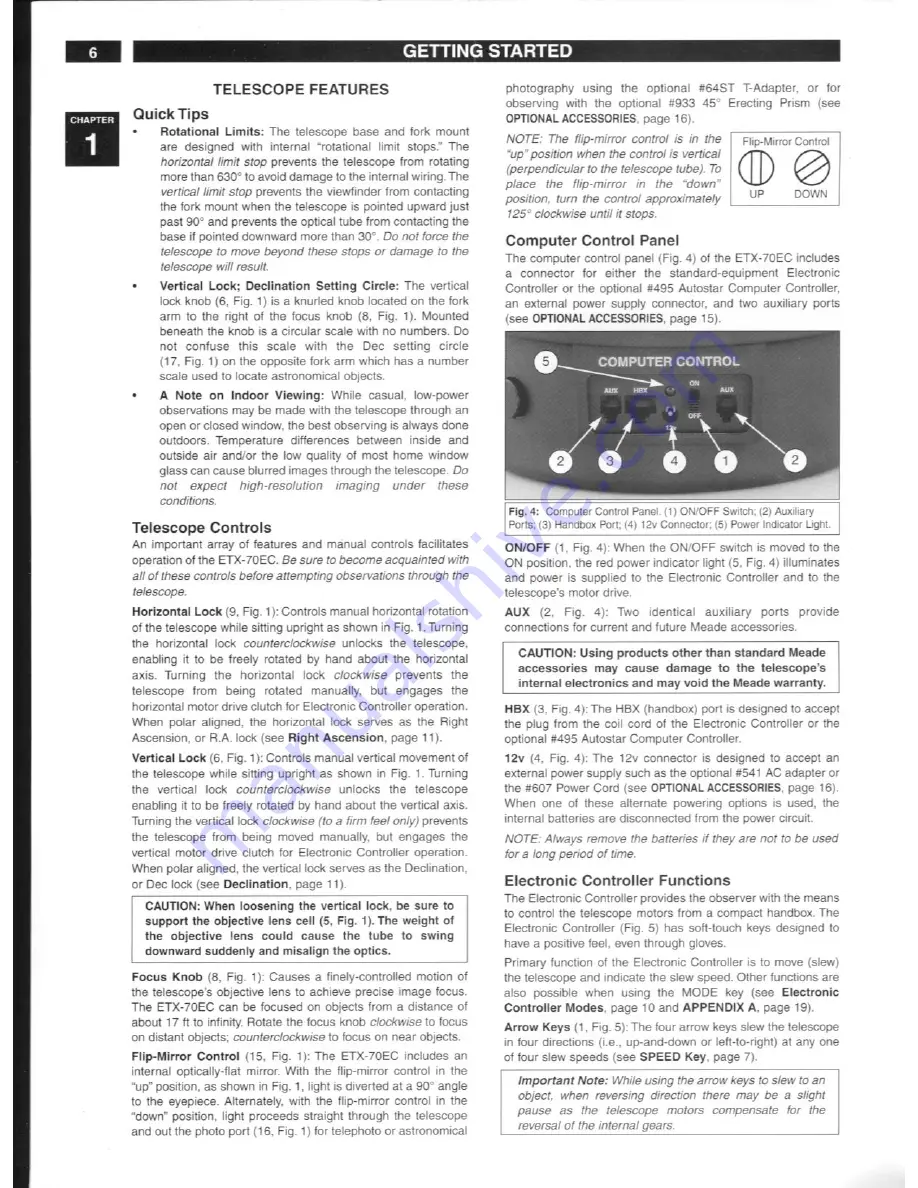 Meade ETX-70EC Instruction Manual Download Page 6