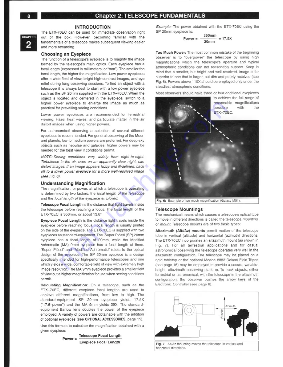 Meade ETX-70EC Скачать руководство пользователя страница 8