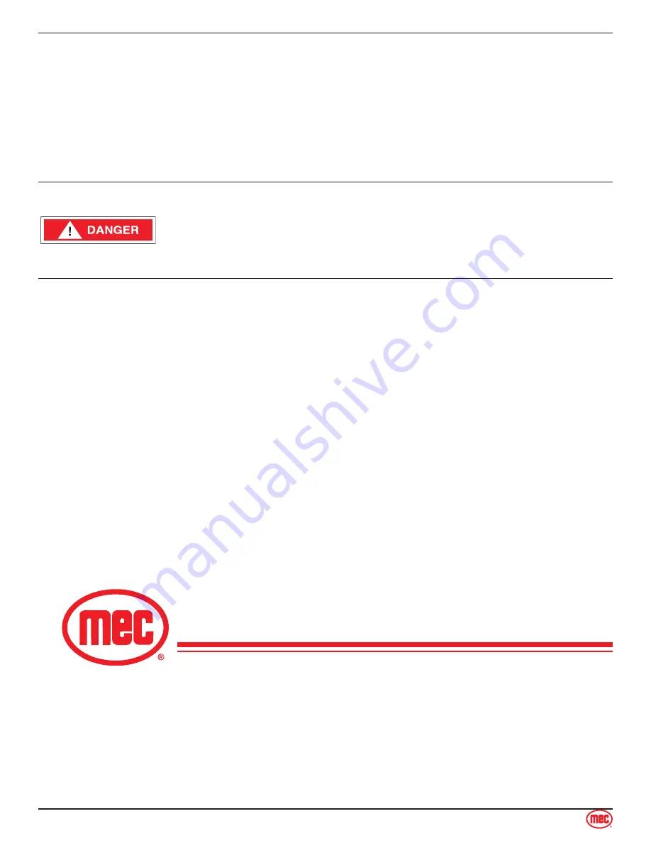 Mec MMAE16 Service & Parts Manual Download Page 6