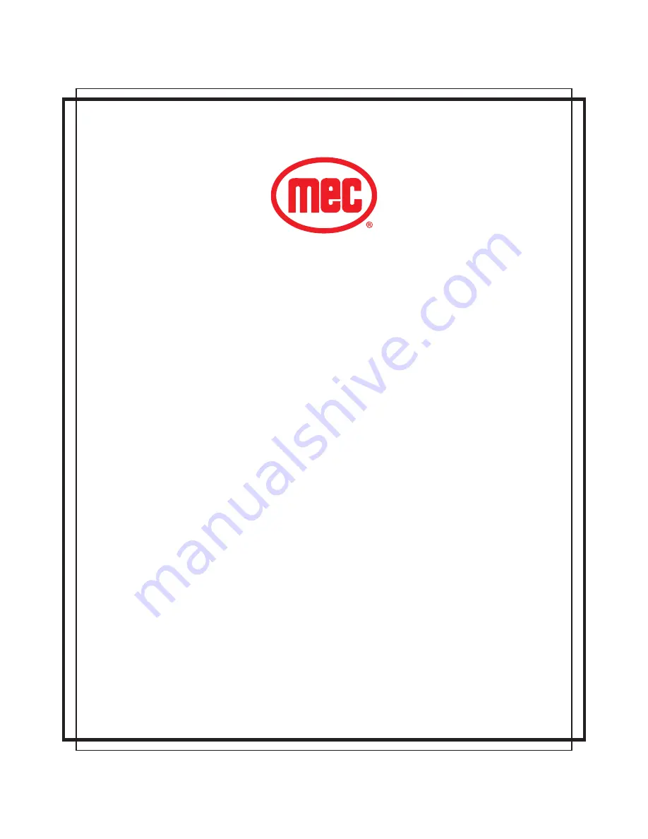 Mec MMAE16 Service & Parts Manual Download Page 95