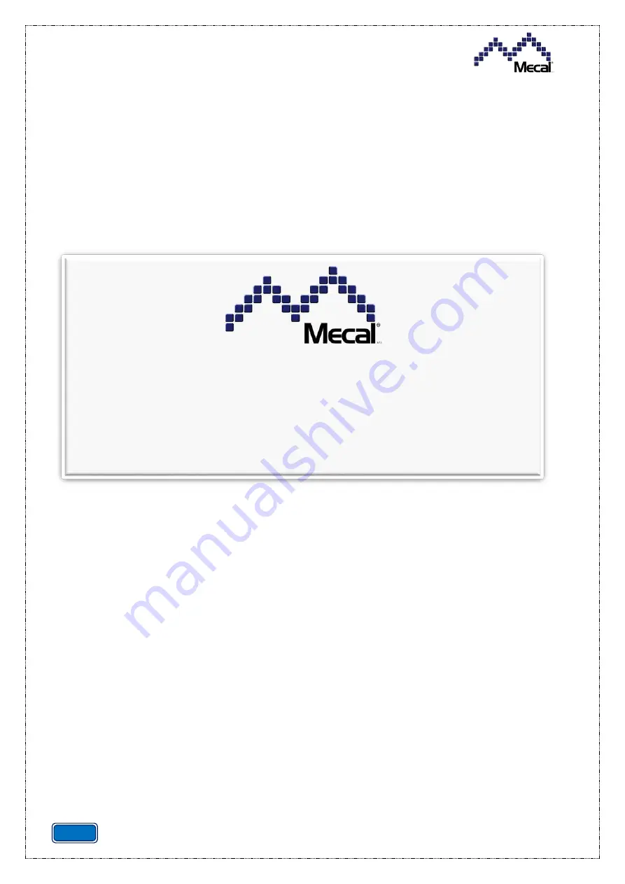 Mecal CDA10 Use And Maintenance Manual Download Page 16