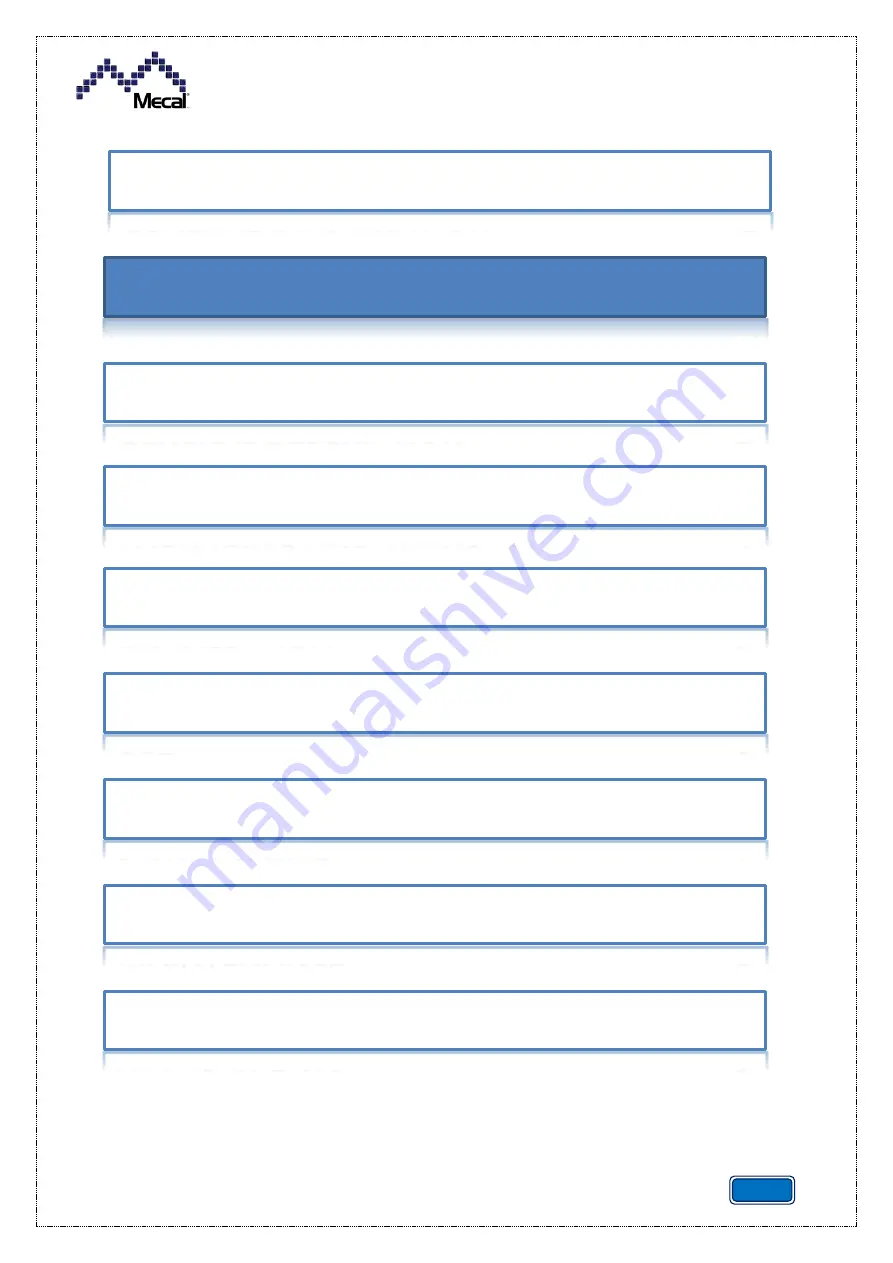 Mecal CDA10 Use And Maintenance Manual Download Page 21