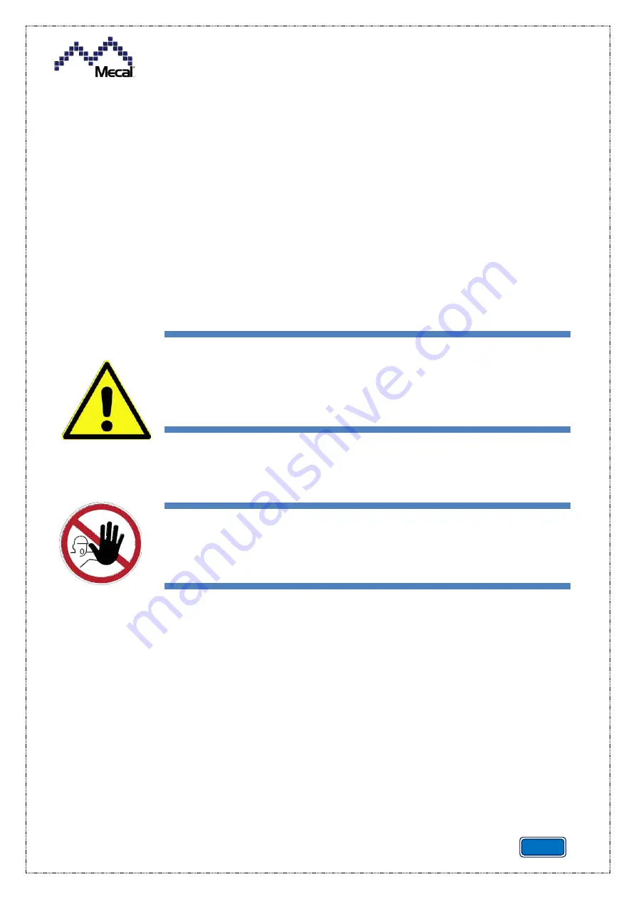 Mecal CDA10 Use And Maintenance Manual Download Page 23