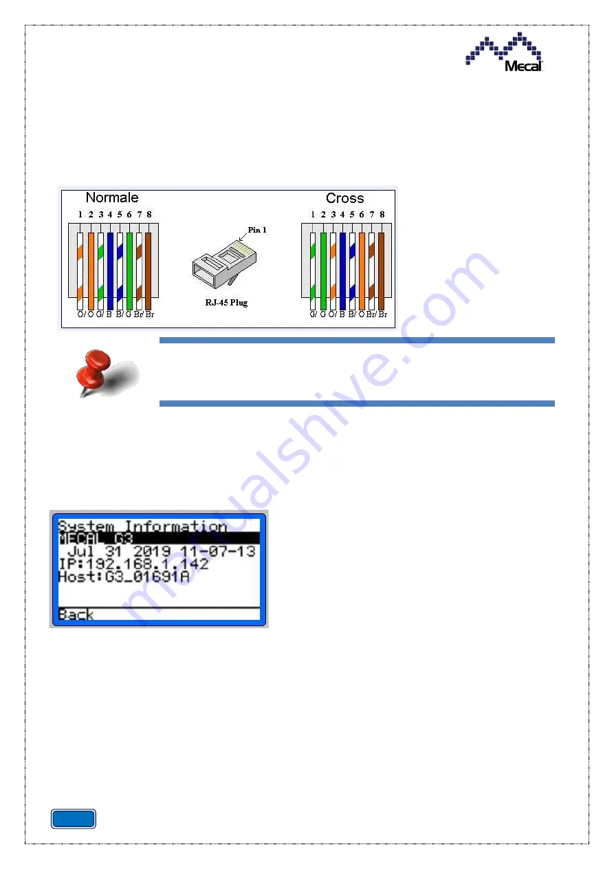 Mecal CDA10 Use And Maintenance Manual Download Page 74