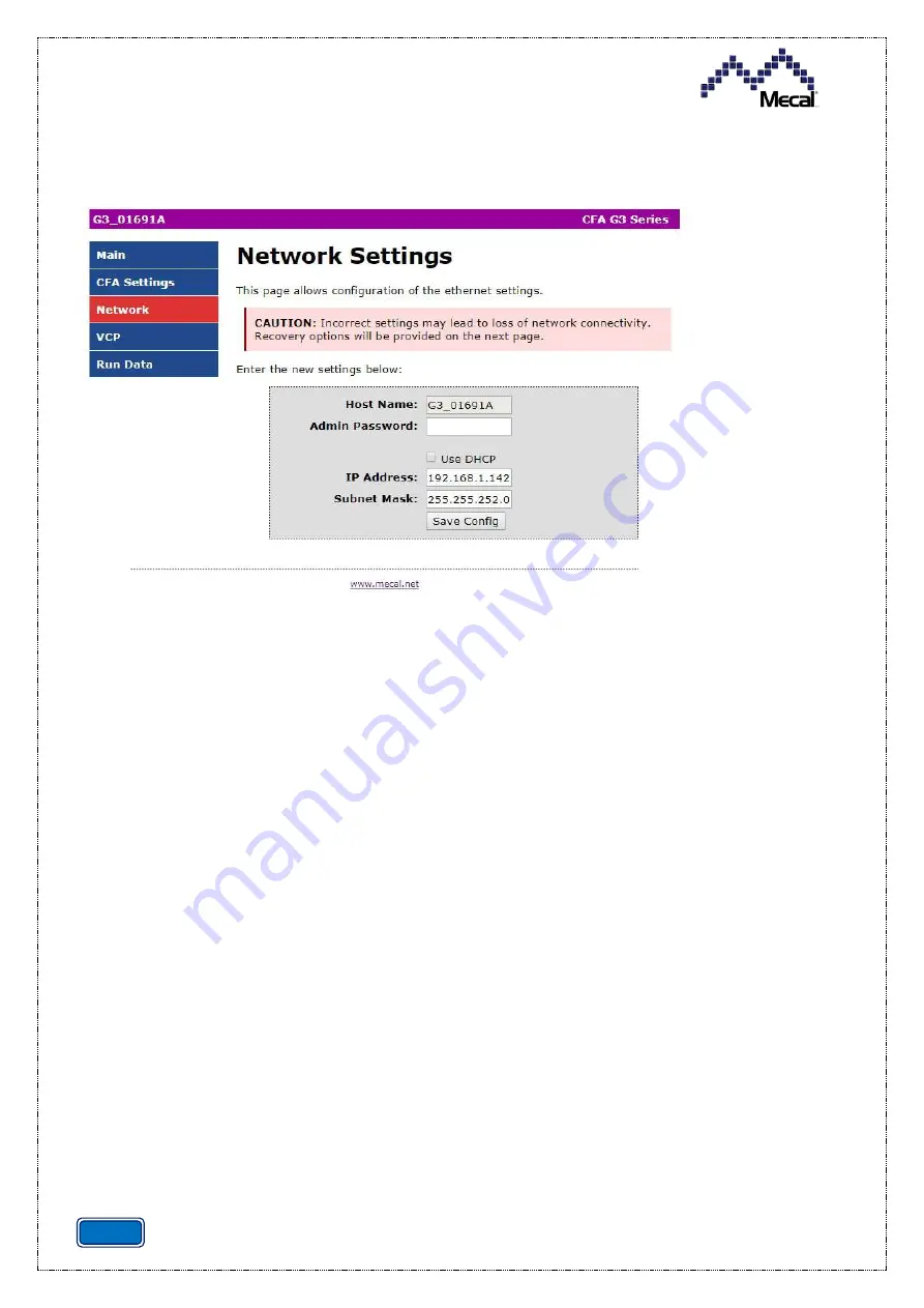 Mecal CDA10 Use And Maintenance Manual Download Page 76