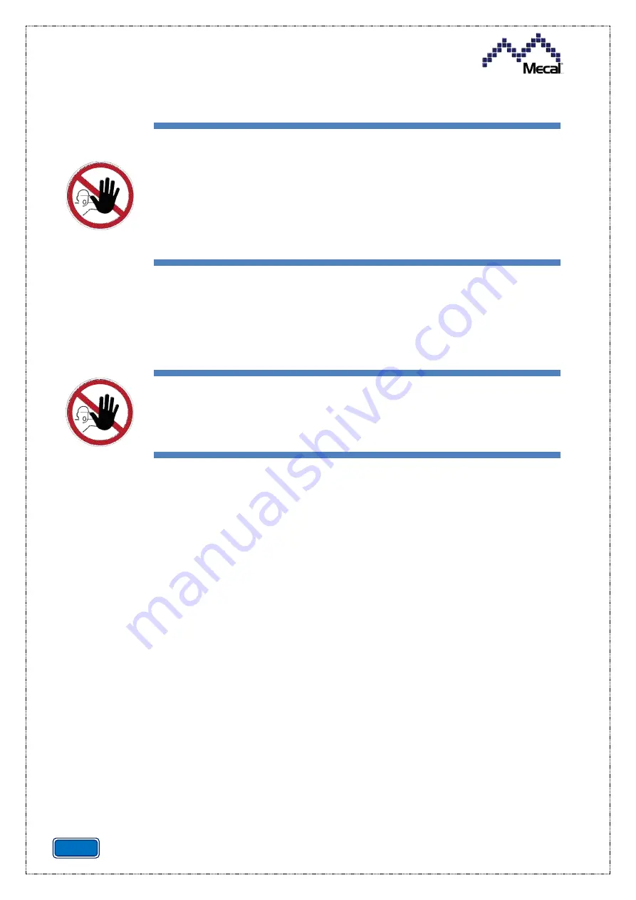 Mecal CDA10 Use And Maintenance Manual Download Page 110