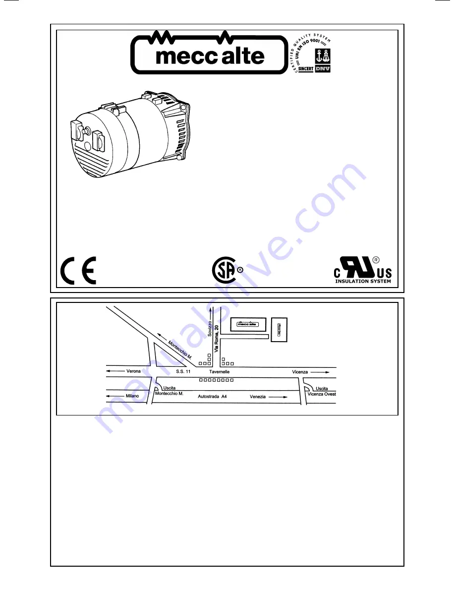 Mecc Alte S20W SERIES Use And Maintenance Manual Download Page 1