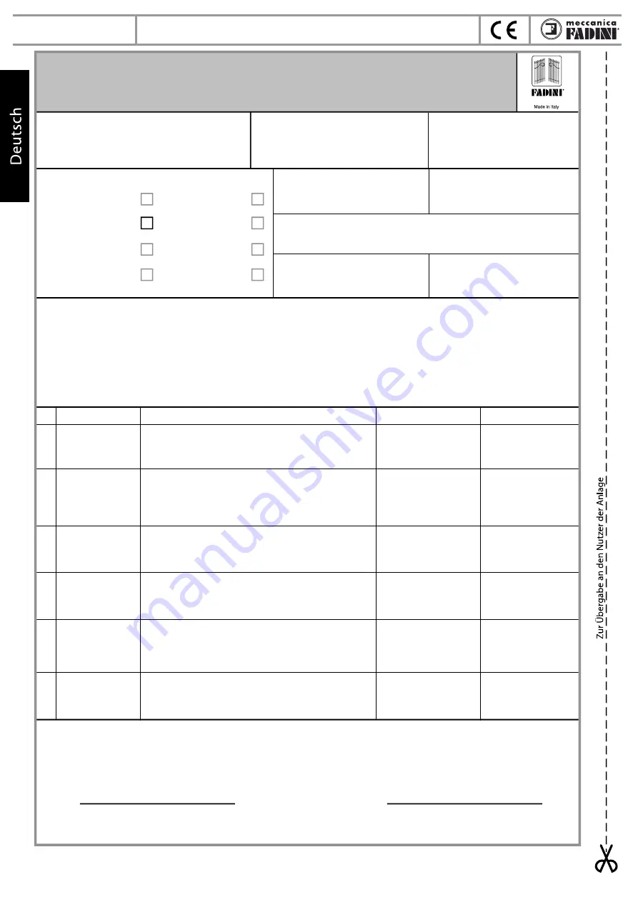 Meccanica Fadini COMBI 787 Instruction Manual Download Page 24