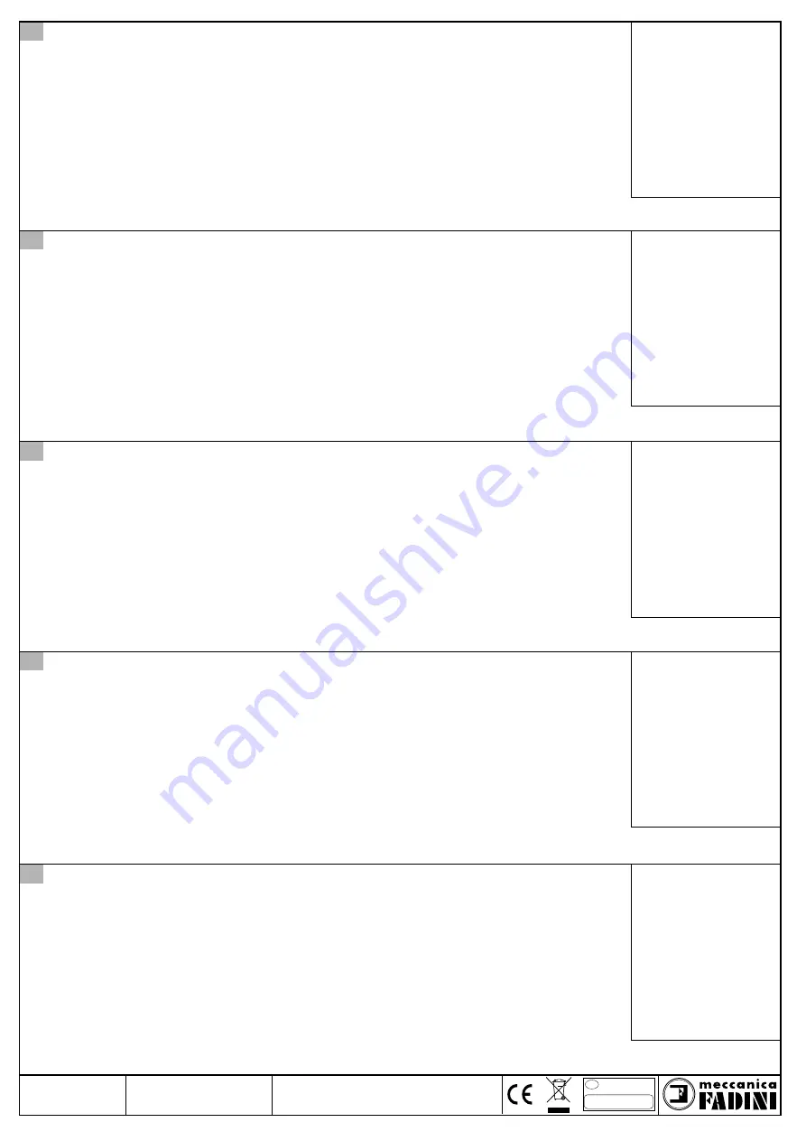 Meccanica Fadini TRIFO 11 Скачать руководство пользователя страница 2