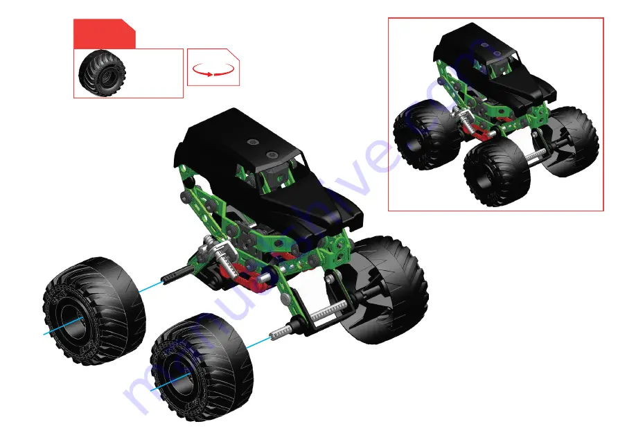 Meccano Junior MONSTER JAM GRAVE DIGGER Manual Download Page 22