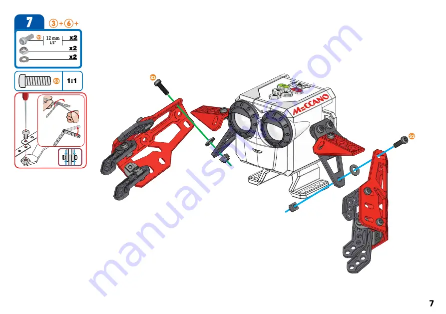 Meccano MICRONOID SOCKET Instructions Manual Download Page 7