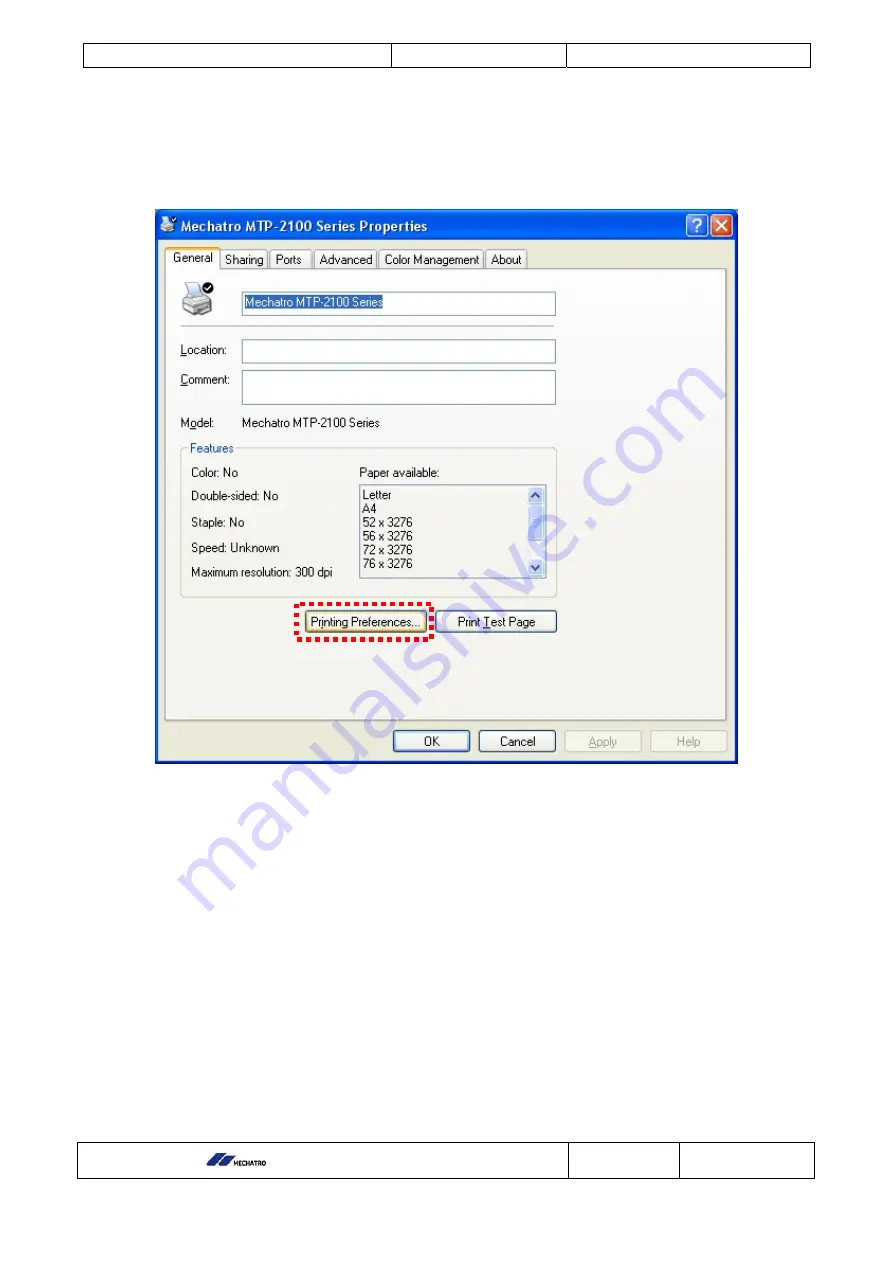 Mechatro MTP-2100 User Manual Download Page 26