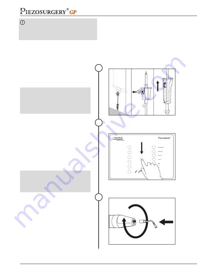 mectron PIEZOSURGERY GP Use And Maintenance Manual Download Page 28