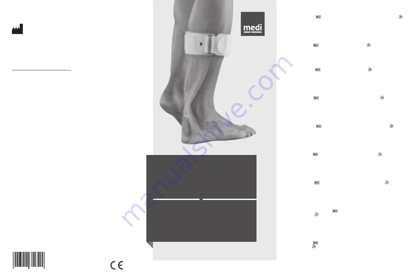 medi protect.Ankle foot orthosis Instructions For Use Manual Download Page 1