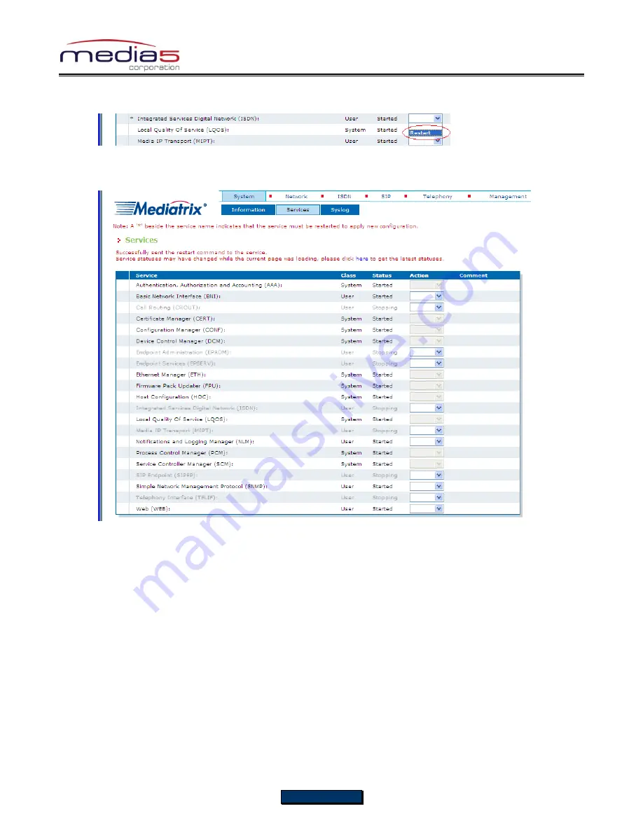 Media5 Mediatrix 3000 Series Скачать руководство пользователя страница 25