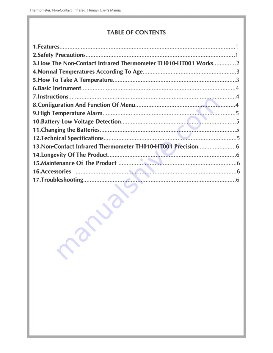 MEDIAID THM010-HT001 User Manual Download Page 2