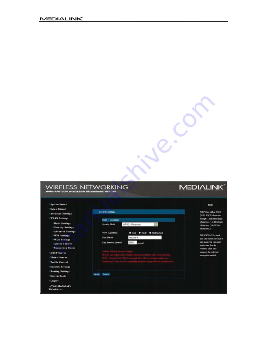 Medialink MWN-WAPR150N User Manual Download Page 81