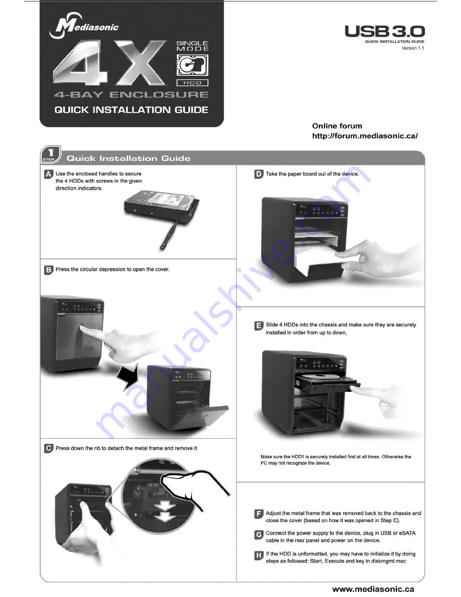 MediaSonic Probox Series Скачать руководство пользователя страница 1