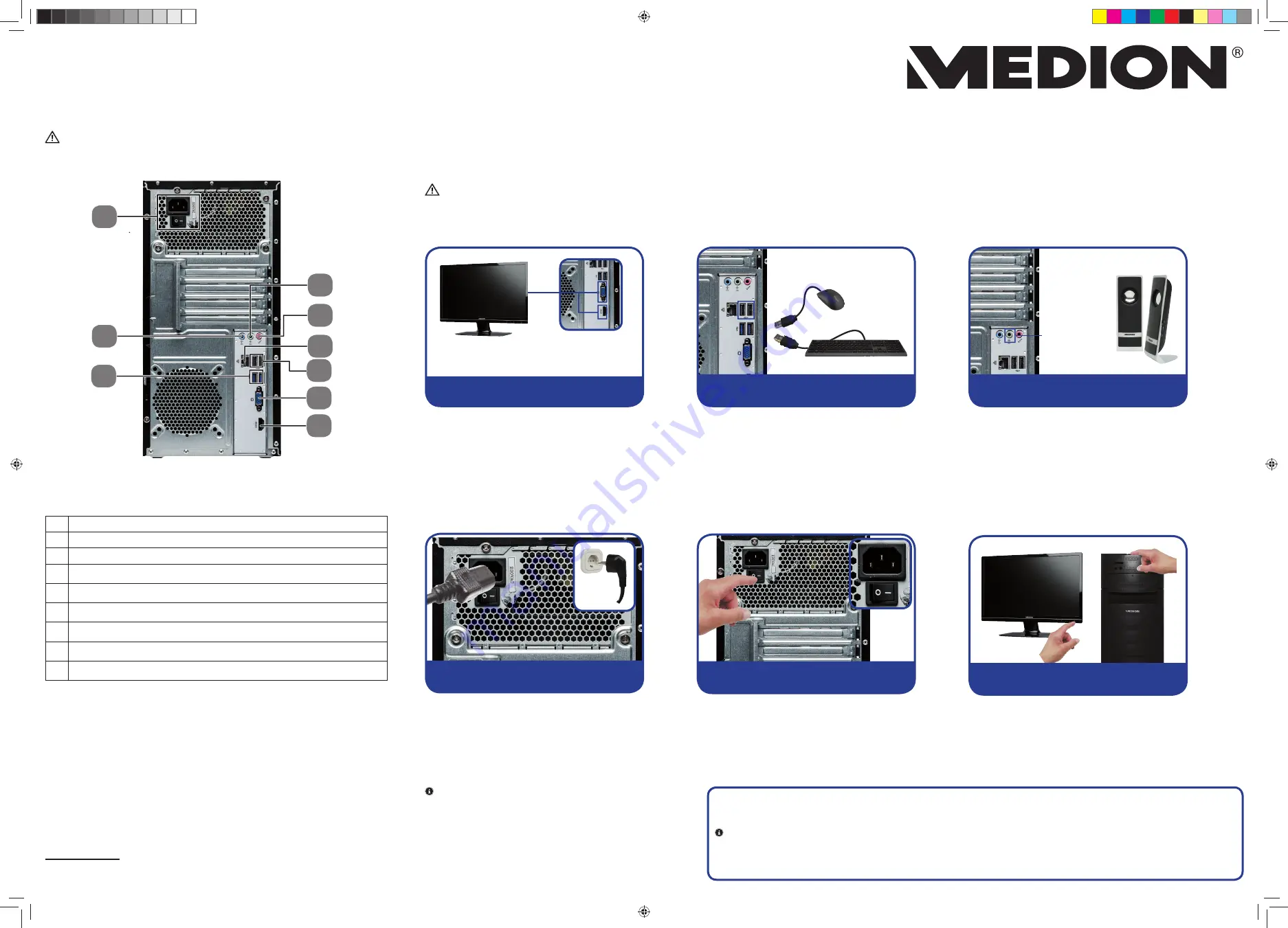 Medion AKOYA P2120 D Quick Manual Download Page 1