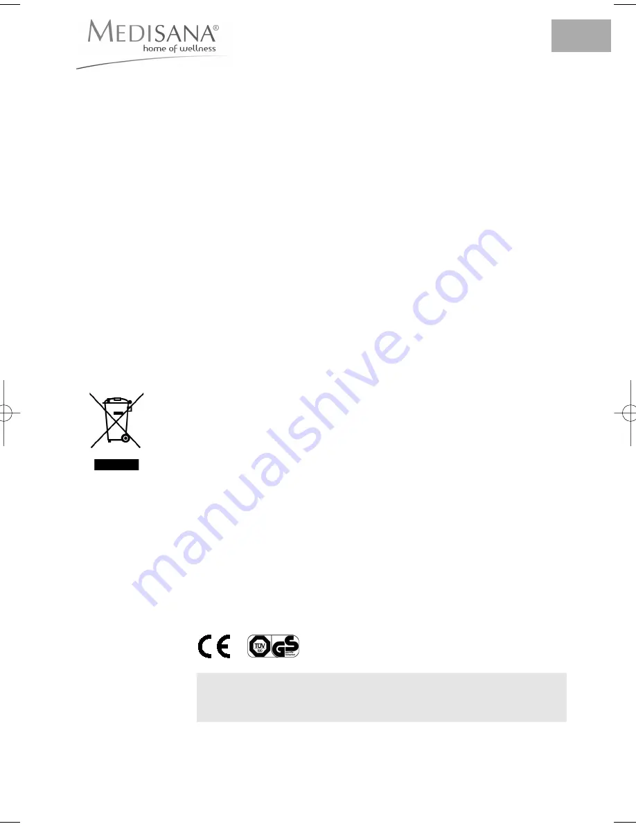 Medisana FWS Instruction Manual Download Page 51