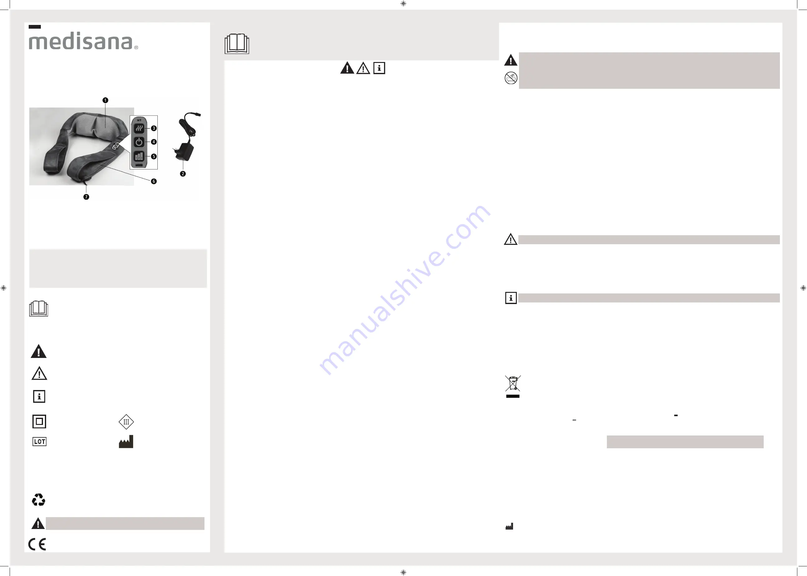 Medisana NM 880 Instruction Manual Download Page 14